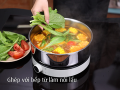 Bộ Nồi Chảo Inox Cán Rời 9 Món – Đa dụng, bền bỉ, tiết kiệm không gian