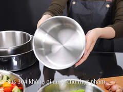 Bộ Nồi Chảo Inox Cán Rời 9 Món – Đa dụng, bền bỉ, tiết kiệm không gian