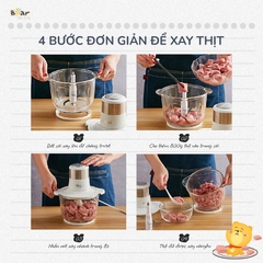 Máy xay thịt Bear 2L SB-MA02L màu trắng