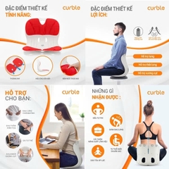 Ghế Curble Wider chỉnh dáng ngồi đúng tư thế Hàn Quốc