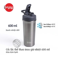 Cốc Lắc Thể Thao IMat 600ml Kèm Bóng Lò Xo