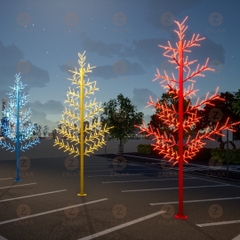 Cột Đèn LED Kiểu Dáng Cây Thông ZSV-H6000 |Dùng Trang Trí và Chiếu Sáng Cảnh Quan Sân Vườn