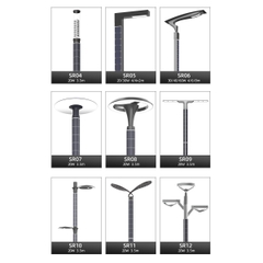 Cột Đèn Năng Lượng Mặt Trời Dọc Vertical Solar Light ZSR-05 30W H4,4M+2M