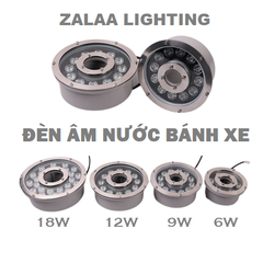 Đèn Led Âm Nước Bánh Xe 9W Mã sản phẩm ZANBX-9W