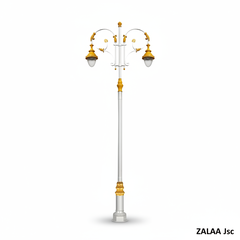 Cột 2 Đèn Sân Vườn Tân Cổ Điển Đúc Tinh Xảo ZSV_TYD-0501 ZALAA OEM Chiếu sáng Cảnh Quan, Dự án đô thị, Công viên