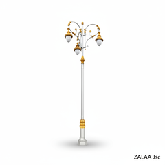 Cột 3 Đèn Sân Vườn Tân Cổ Điển Đúc Tinh Xảo ZSV_TYD-0601 ZALAA OEM Chiếu Sáng Dự Án