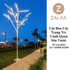 Cột Đèn Cây Trang Trí Cảnh Quan Sân Vườn thiết kế độc đáo Mã sản phẩm ZCV-H5000-D3500