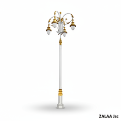 Cột Đèn Sân Vườn 4 Bóng Sơn Vàng Tân Cổ Điển Đúc Tinh Xảo ZSV_TYD-0701 ZALAA Lighting For Project