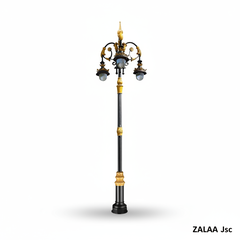 Cột Đèn Sân Vườn Châu Âu 3 Bóng Tân Cổ Điển Đúc Tinh Xảo ZSV_TYD-1001 ZALAA Cho cảnh quan trong biệt thự cổ điển