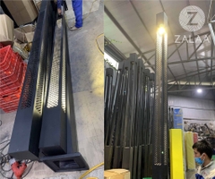 Cột Đèn Trang Trí Cảnh Quan Sân Vườn kiểu dáng hoa văn CNC Mã sản phẩm ZCV-H4000-BH160x160