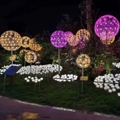 Cột Đèn Bông hoa Bồ Công Anh Dandelion Loại D1.5m, CCT 3000K H5-8m, Chiếu sáng cảnh quan và trang trí 3D