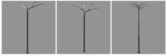 Cột Đèn LED Tree Lights Chiếu Sáng Đường Phố, Công Viên Kiểu Dáng Cành Cây ZCV ZALAA
