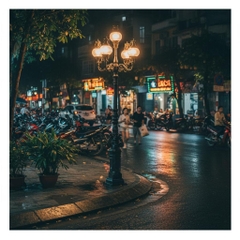 Cột Đèn Sân Vườn Thân Đúc Cổ Điển - Tay Chùm 5 Bóng Hoa Văn Tinh Xảo | ZSV-GLP Z27