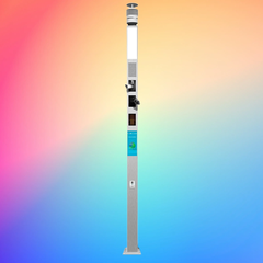 Cột Thông Minh ZBS-Smart Pole 01Y ZALAA OEM/ODM cho Smart Park, Square, Community