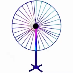 Đầu đèn LED Pháo Hoa hiệu ứng Xoay Tròn đổi màu RGB 350W 30 đầu ống H1500 D2100 Zalaa ZCSV-PH-12
