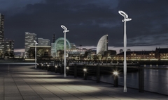 Đầu Đèn LED Sân Vườn Công Viên Hiện Đại Hướng Smart City ZAT-1049 ZALAA Công Suất 20W-60W Phù Hợp Cột 3-6M