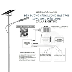 Đèn Đường Năng Lượng Mặt Trời Kết Hợp Điện Lưới Mã SP ZPC80S công suất 80W