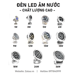 Đèn Led Âm Nước 12W Mã sản phẩm ZAN-12W