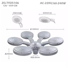 Đèn Chiếu Sáng Quảng Trường Sân Vườn Công Viên 2023 Solar Garden ZG-TYD5106 ZALAA