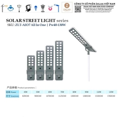 Đèn Đường Solar Street Light ZLT-AIO All in One OEM/ODM Theo Yêu Cầu