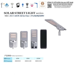 Đèn Đường Solar Street Light ZLT-AIO All in One OEM/ODM Theo Yêu Cầu
