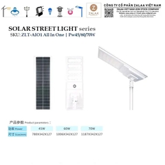 Đèn Đường Solar Street Light ZLT-AIO All in One OEM/ODM Theo Yêu Cầu
