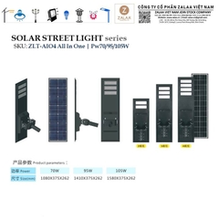 Đèn Đường Solar Street Light ZLT-AIO All in One OEM/ODM Theo Yêu Cầu