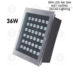 Đèn Led Âm Sàn (Lắp Dưới Mặt Đất) Kiểu Hình Vuông từ 3W đến 36W