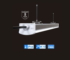Đèn LED Batten Cao Cấp cho Phòng Sạch 60W 7800lm 1200*94*69mm 416pcs SMD2835 Zalaa ZVP-CLT