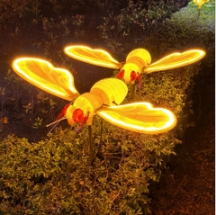 Đèn LED Hình Ong Vàng Năng Động Mới Trang Trí Sân Vườn ZALAA với 2 Size
