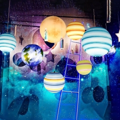 Đèn LED Mô Phỏng Các Hành Tinh phát sáng trang trí cảnh quan sân vườn Zalaa ZMP-Planet-Lights