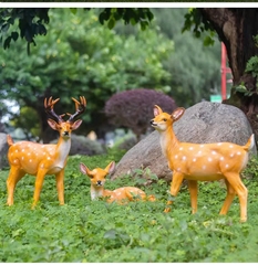 Đèn LED Motif Mô Phỏng 3D Đàn Hươu Deer phát sáng từ Sợi thủy tinh và nhựa Zalaa dành cho Dự án Vườn Ánh Sáng