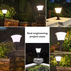 Đèn LED Năng Lượng Mặt Trời Trụ Cột Hàng Rào Trang Trí Sân Vườn Zalaa ZG-ZTD2106