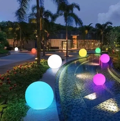 Đèn LED Tròn Kiểu Dáng Quả Bóng, Nhiều màu sắc, Sử dụng trang trí cảnh quan sân vườn ZALAA ZSV-Ball-Lights