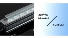 Đèn LED Tuyến Tính chiếu sáng mặt tiền Tòa Nhà Building Cao Tầng có lập trình DMX512 Rgb hiệu ứng thay đổi màu sắc theo tùy chỉnh