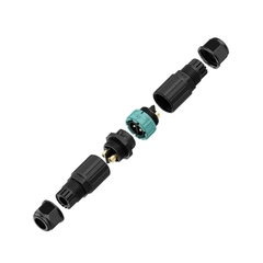 Đầu Nối Điện Chữ 2 Đầu Âm/Dương EW-M28MF Chống nước, Ngoài trời IP68 - Linh kiện đèn led Zalaa