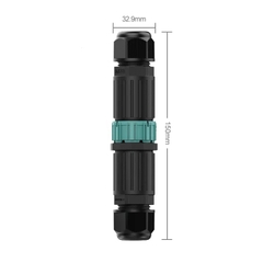 Đầu Nối Điện Chữ 2 Đầu Âm/Dương EW-M28MF Chống nước, Ngoài trời IP68 - Linh kiện đèn led Zalaa
