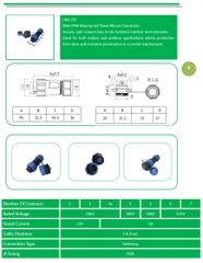 Đầu nối dây điện Đèn LED cho dự án chiếu sáng ngoài trời, IP68 chống nước (Waterproof connector) - Linh Kiện đèn led Zalaa