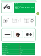 Đầu nối dây điện Đèn LED cho dự án chiếu sáng ngoài trời, IP68 chống nước (Waterproof connector) - Linh Kiện đèn led Zalaa