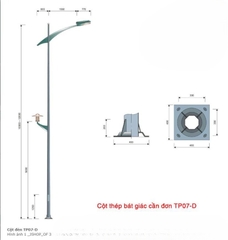 Cột Đèn Cao Áp mã số ZCD-TP-07D