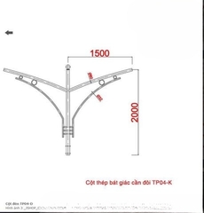 Cột Đèn Cao Áp mã số ZCD-TP-04K