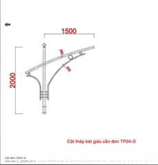 Cột Đèn Cao Áp mã số ZCD-TP-04D