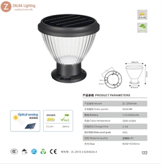 Đèn LED Trụ Cột Trang Trí Hàng Rào, Đầu Cột, Cổng Tường Rào Ngoài Trời Sử Dụng Năng Lượng Mặt Trời Chiếu Sáng