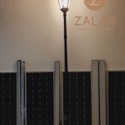 Cột đèn trang trí khuôn viên sân vườn 1 bóng kiểu chùm chùa đế nhôm cao cấp 2.4m lắp bóng led 15-20w , mã số ZCV-3318 zalaa