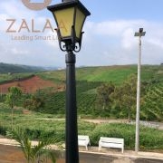 Cột đèn trang trí khuôn viên sân vườn 1 bóng kiểu chùm chùa đế nhôm cao cấp 2.4m lắp bóng led 15-20w , mã số ZCV-3319 zalaa