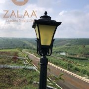 Cột đèn trang trí khuôn viên sân vườn 1 bóng kiểu chùm chùa đế nhôm cao cấp 2.4m lắp bóng led 15-20w , mã số ZCV-3319 zalaa