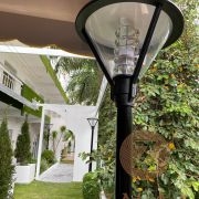Cột đèn LED trang trí sân vườn 1 bóng cao 2.8-4m mẫu cột giật cấp công suất 20w đầu đèn đại, mã số ZCV-3202 Zalaa
