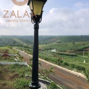 Cột đèn trang trí khuôn viên sân vườn 1 bóng kiểu chùm chùa đế nhôm cao cấp 2.4m lắp bóng led 15-20w , mã số ZCV-3319 zalaa
