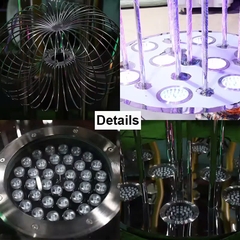 Trụ Cột Đèn LED Kiểu dáng Chùm Hoa Bồ Công Anh Tròn phát sáng đổi màu cho phố đi bộ