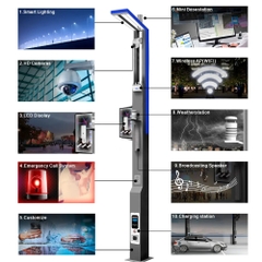 Trụ Cột Thông Minh ZBS-Smart Pole 02 ZALAA OEM/ODM cho Thành Phố hiện đại mới